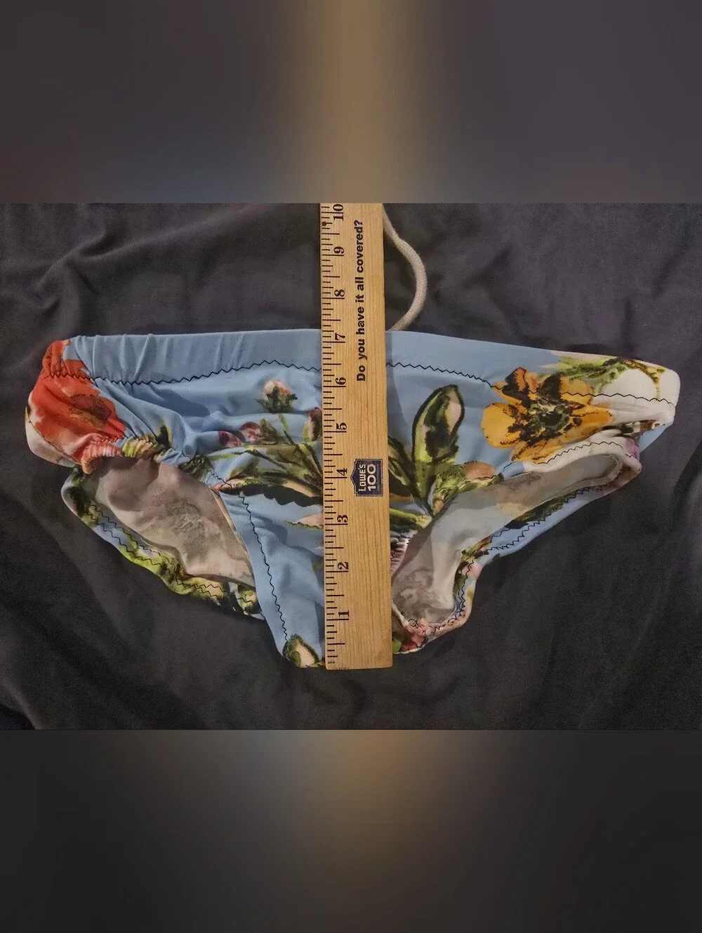 Handmade Men’s Floral Swim Brief Speedo Style Size 28 Custom Tropical Print